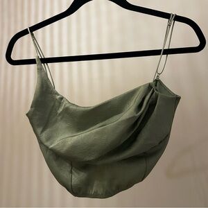 Urban Outfitters Tie Back Asymmetrical Crop Top